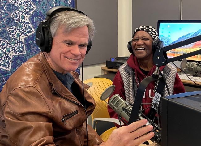 C.L. Manning with Willie P. on WBCA 102.9 FM