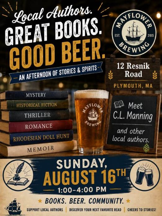 C.L. Manning & Local Authors-Mayflower Brewing, Plymouth, MA